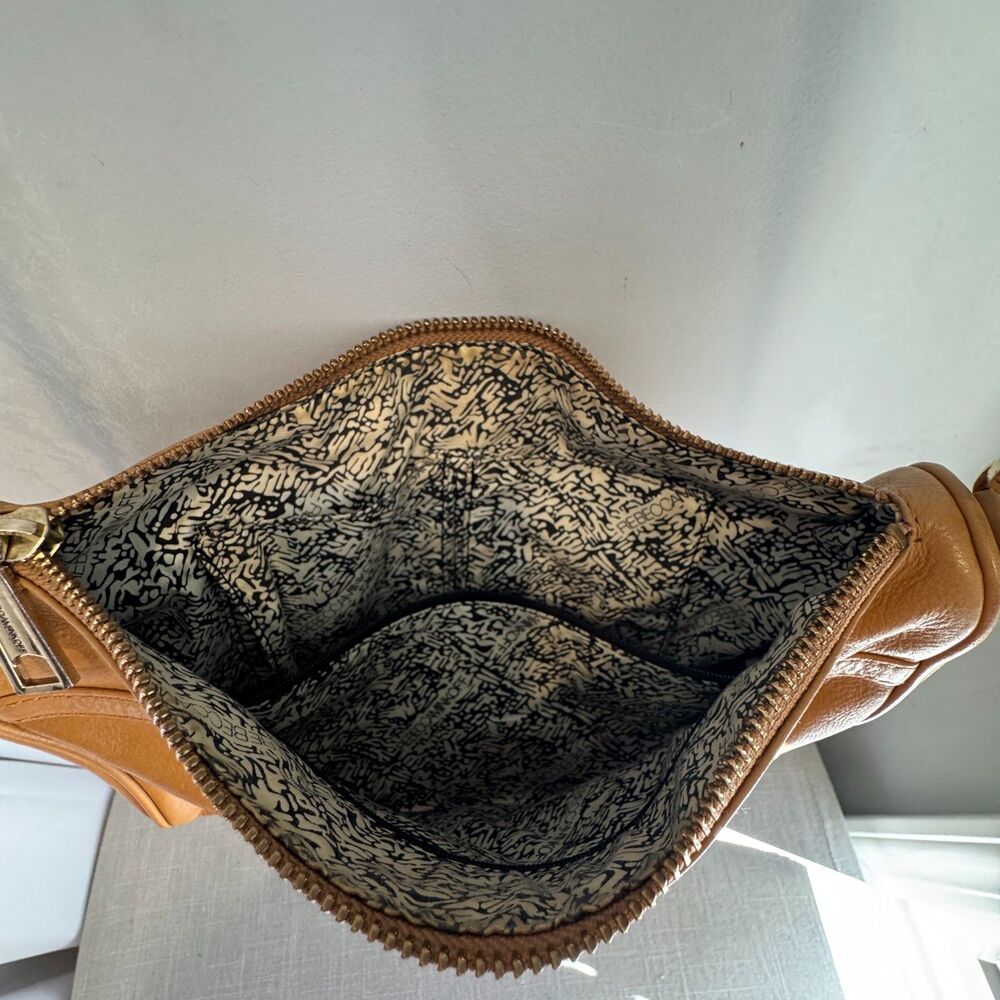 Rebecca Minkoff MAC Crossbody Bag Tan Leather Studded Chain Strap - Picture 8 of 14